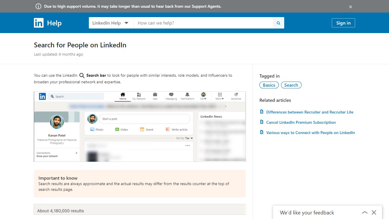 Search for People on LinkedIn | LinkedIn Help